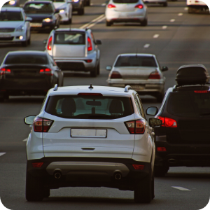 dépassement sur l'autoroute